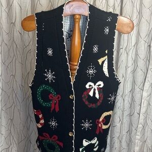1980’s vintage Christmas Vest